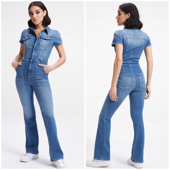 Good American Pants - Good American Fit For Success Bootcut Jumpsuit